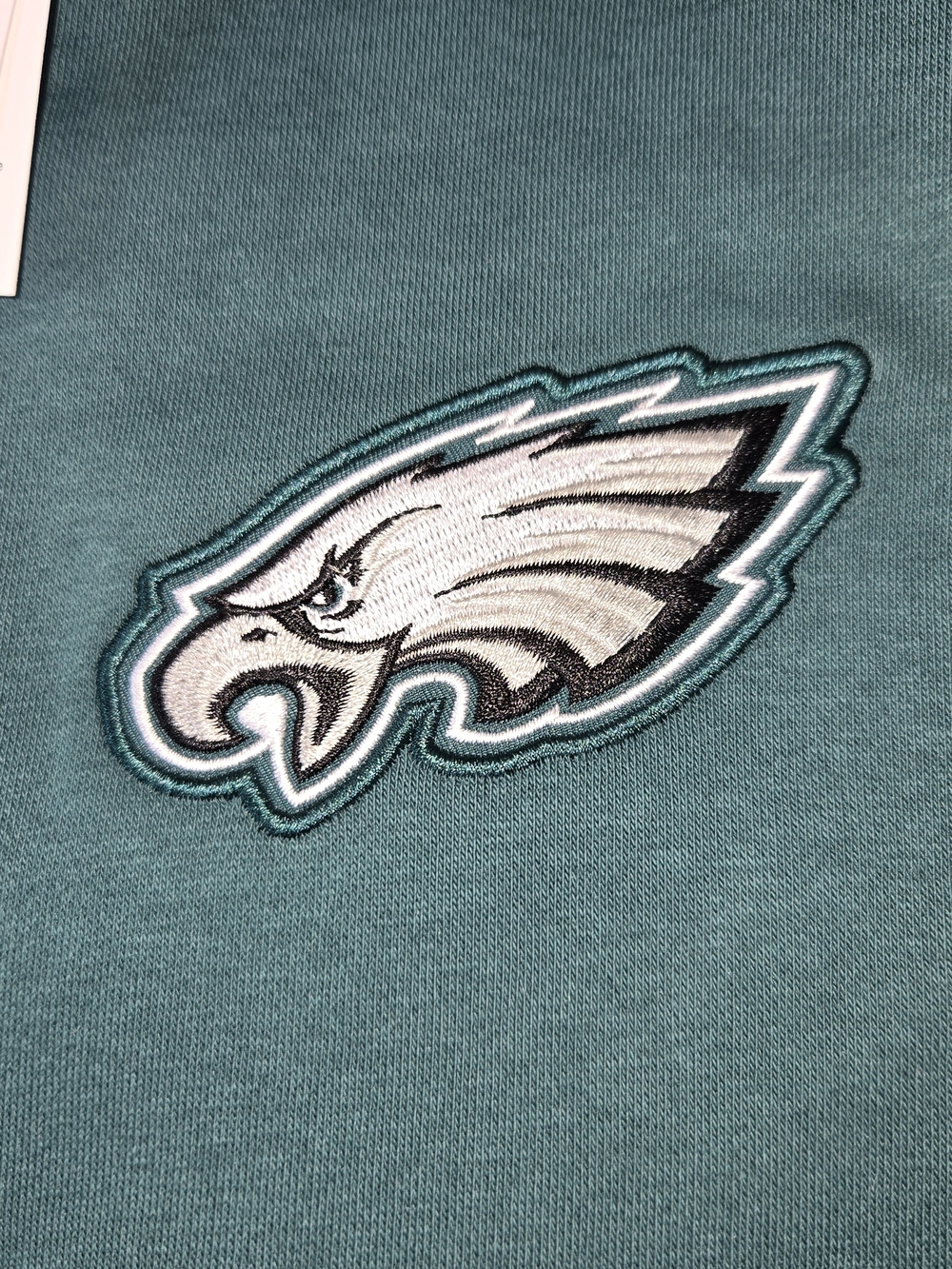 NWT NFL Nike Black and Green Eagles Zip Hooded Sweatshirt Mens Size L - Picture 2 of 10